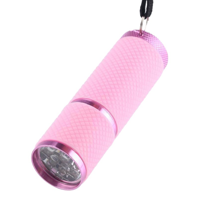 Mini linterna de luz fuerte, portátil, mini linterna impermeable de 9LED para uso diario, pequeña linterna con luz fluorescente en el exterior