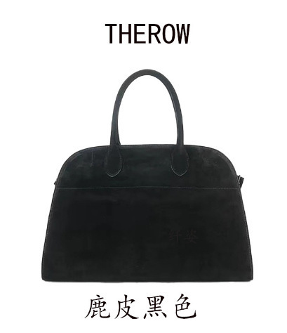 TheRow Tote, Margaux 15, bolso de cuero de seda de alta calidad, bolso de gran capacidad, bolso de viaje, bolso de mano