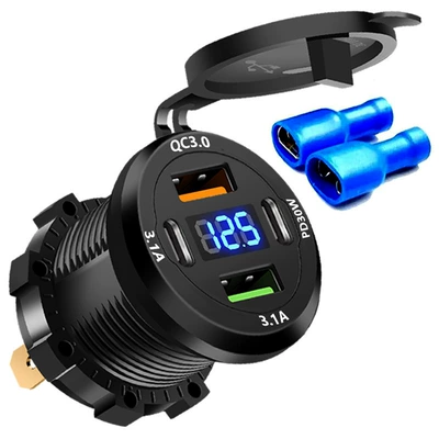 for Cars, Rvs, Motorcycles, Yachts — Mobil şarj cihazları - wgs-mt08-withstand-voltage-40v