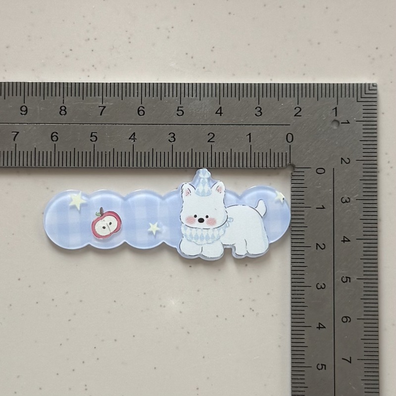 新しいカラフルな二層ウエストハイランド子犬アクリルアクセサリー弓水滴ジュエリー DIY 手作り材料|undefined