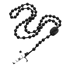 小叶紫黑檀木玫瑰念珠经典绳编意卡米诺原创设计手链淘宝代发