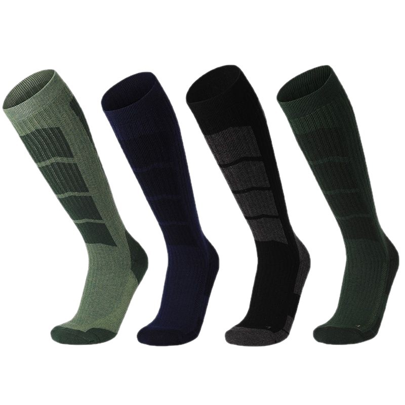 Melanos calcetines de lana gruesas calcetines de nieve calientes antideslizantes toallas de absorción de sudor para hombres y mujeres calcetines de esquí personalizados