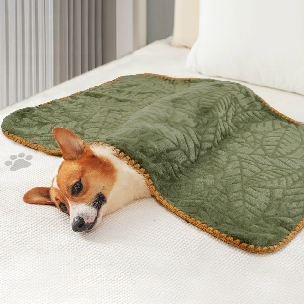 Новое двустороннее фланелевое одеяло для домашних животных, одеяло для собак, одеяло в форме ракушки, одеяло для кошек, маленькое одеяло