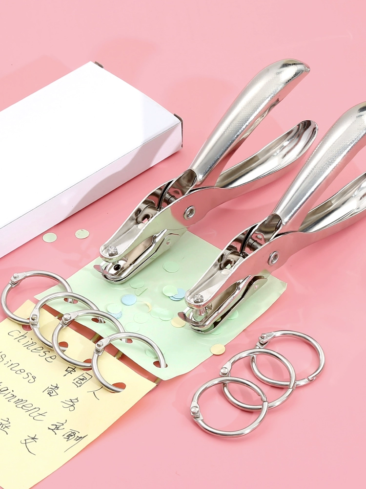 Перфораторный станок с круглым отверстием металлический перфоратор diy кольцо для переплетной бумаги ручной работы Симпатичные круглые отверстия отверстие перфоратор