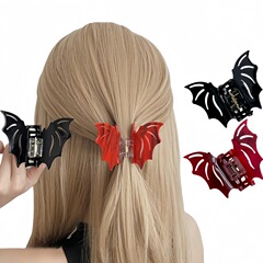 国境を越えたコウモリのヘアピンハロウィーンは奇妙なクリップ気質のシンプルな盤髪サメが祝日のプレゼントを挟んで髪を飾る