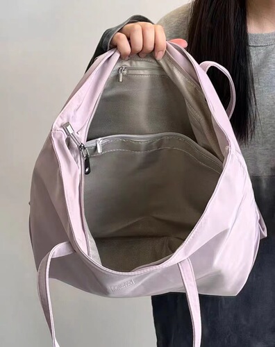 2024 spring new women's bag cross-body large-capacity bag women's fashion handheld tote bag nylon cloth shoulder bag trendy