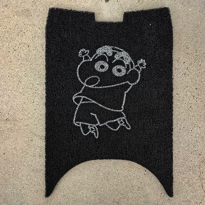 Pedal Mat, Electric vehicle foot mat - crayon-shin-chan-black-no9-a260