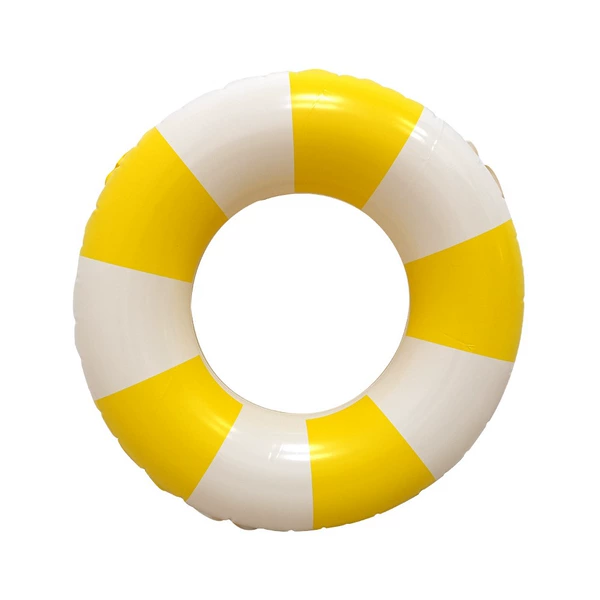 Striped swim ring yellow