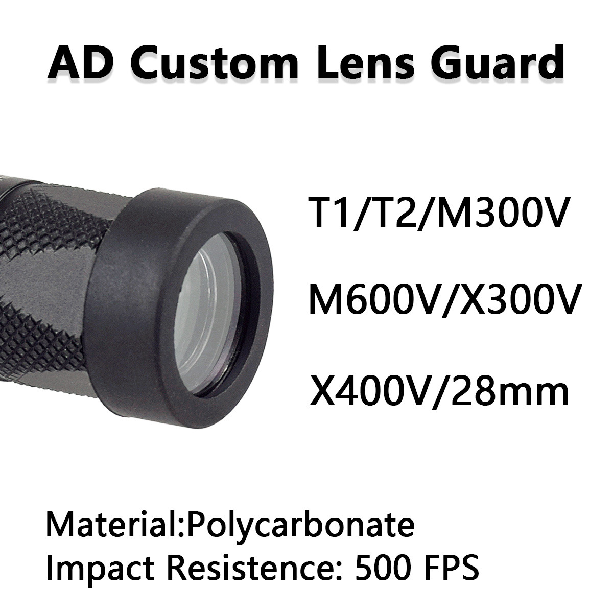 T1 / M300 / M600V / TLR - 1 / SRO / MRO Lámpara 26mm / 28mm Lámpara / cubierta de protección de punto rojo