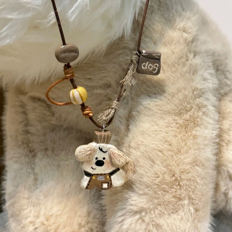 4965 puppy barista necklace