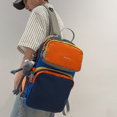ドーパミンカラーマッチング軽量大容量登山アウトドア男性と女性の多機能レジャー通勤カジュアルバックパックバックパック