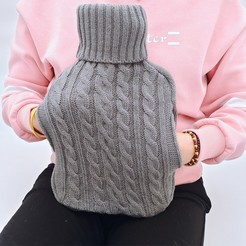 En stock lindo en forma de corazón mano más caliente bolsa de agua portátil creativo llenado de inyección de agua bolsa de agua caliente moda portátil bolso caliente al por mayor