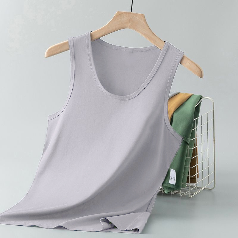 Verano nuevo chaleco de moda de hombre chaleco de cuello redondo camiseta deportiva chaleco de comercio exterior hombre explosión