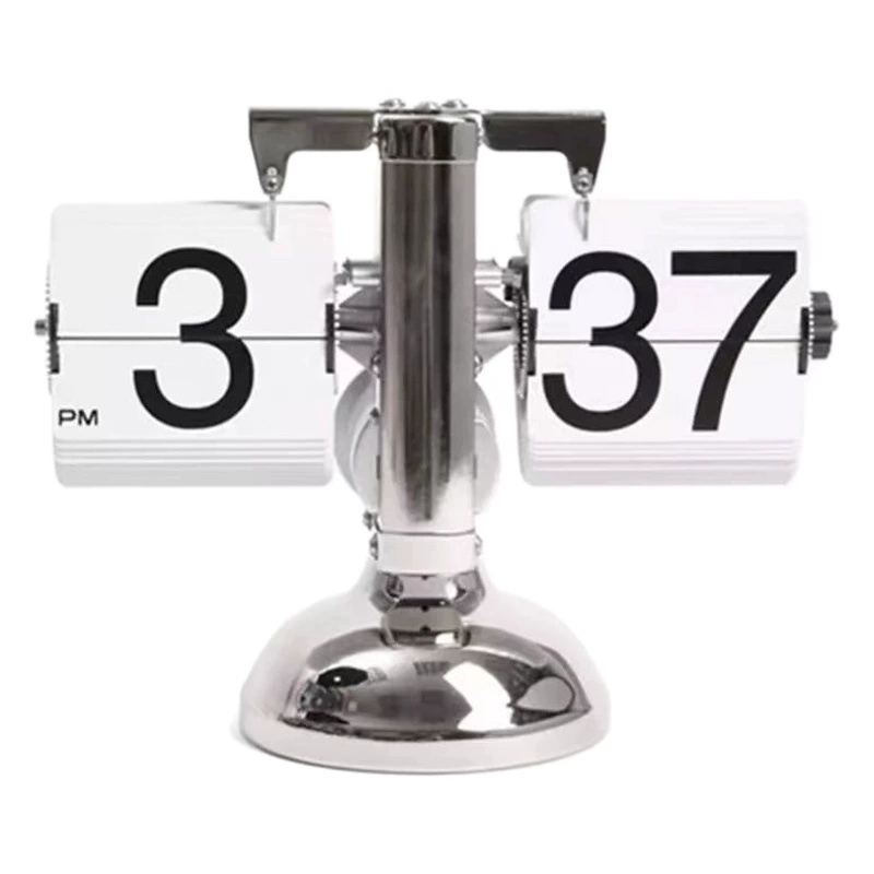 Миоке Ретро маленький баланс автоматические часы, переворачивающие страницы, настольные часы в европейском стиле для гостиной, ремесленные часы на одну ногу