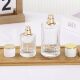 Screw glass perfume bottle 30ml 50ml 100ml garden gold top cap perfume screw bottle