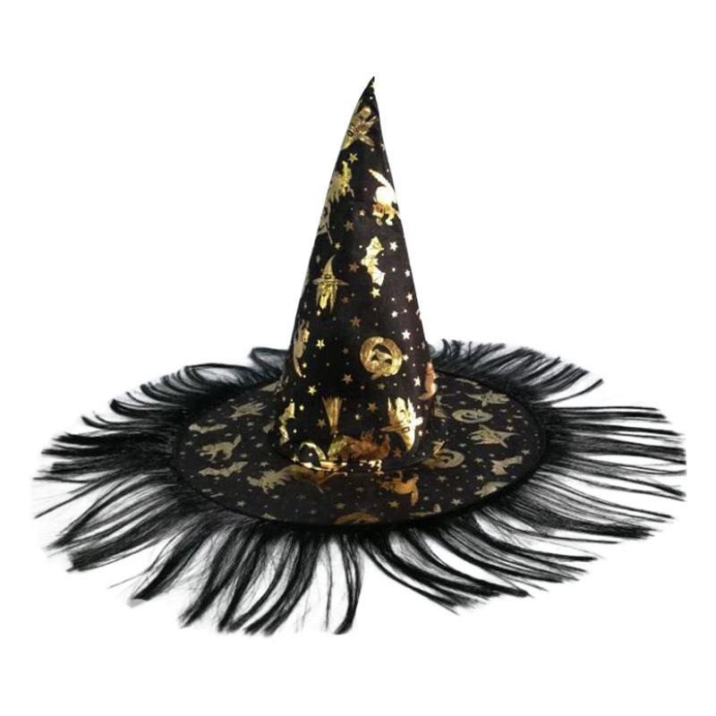Головные уборы на Хэллоуин для детей и взрослых, шляпы ведьм, праздничные принадлежности, шляпы волхвов, шляпы ведьм, костюмы на Хэллоуин