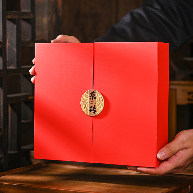 250g 500g caja de regalo de ladrillo de té universal Pu 'er té Anhua té negro Fuding caja de té blanco vacía