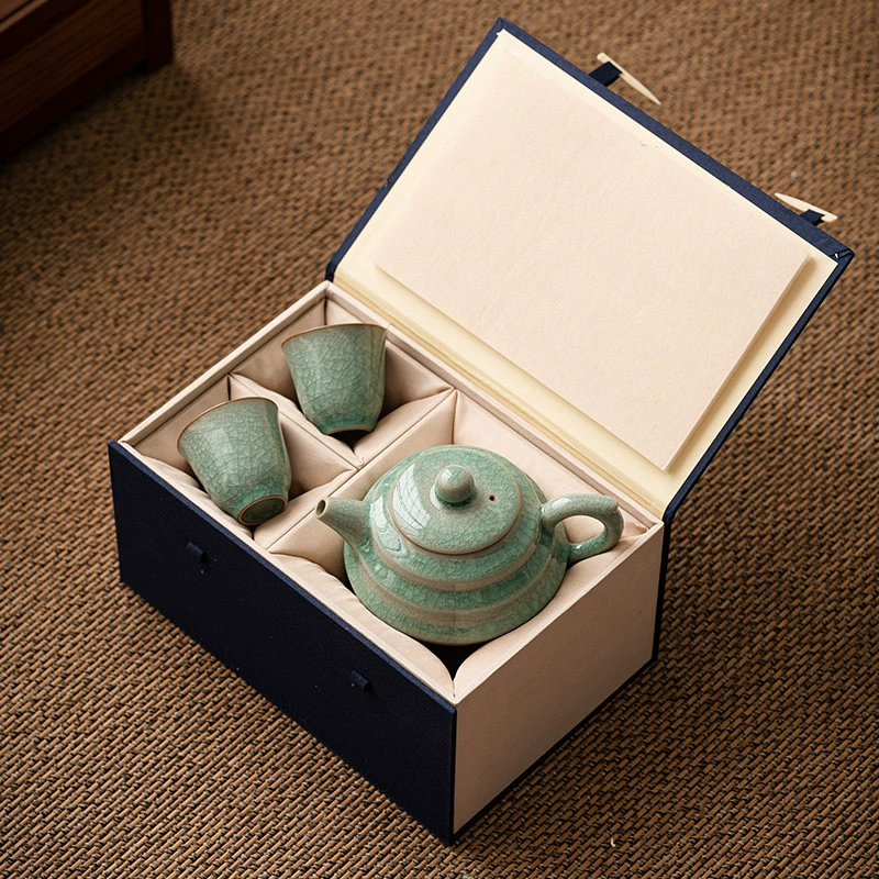 Teapot, ceramic tea set, tea cup, gift box