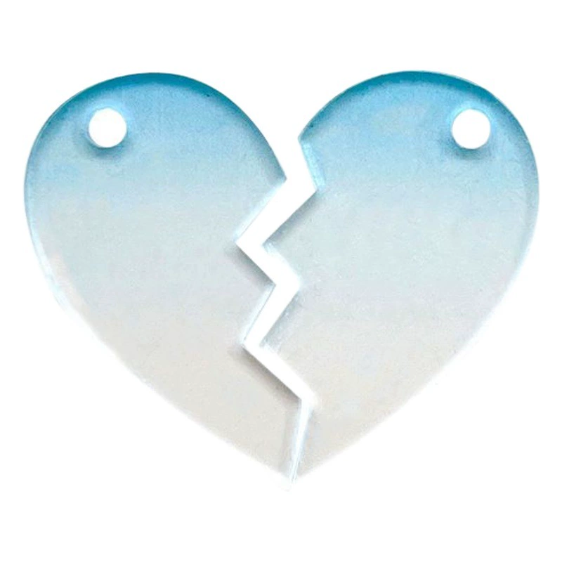 Разделенная любовь слизь пластина ins градиент акриловая деталь DIY aidou кулон домашние Творческие подруги слизь карта брелок