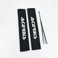 Black with white text velcro pair with zip ties