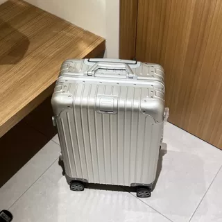 定制全铝镁合金密码箱女拉杆箱男万向轮logo图案印刷旅行箱20寸行