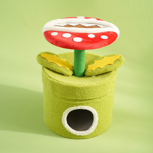 Cat Climbing Rack Can Make Cat Nest Pet Man-eating Flower Multi-cat Sharing New Pet Supplies Sisal Scratching Board Cat Toy