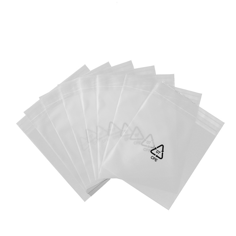 [Fabricante en stock] bolsa esmerilada cpe CPE bolsillo plano cpe bolsa de plástico bolsa autoadhesiva esmerilada cpe bolsa autoadhesiva