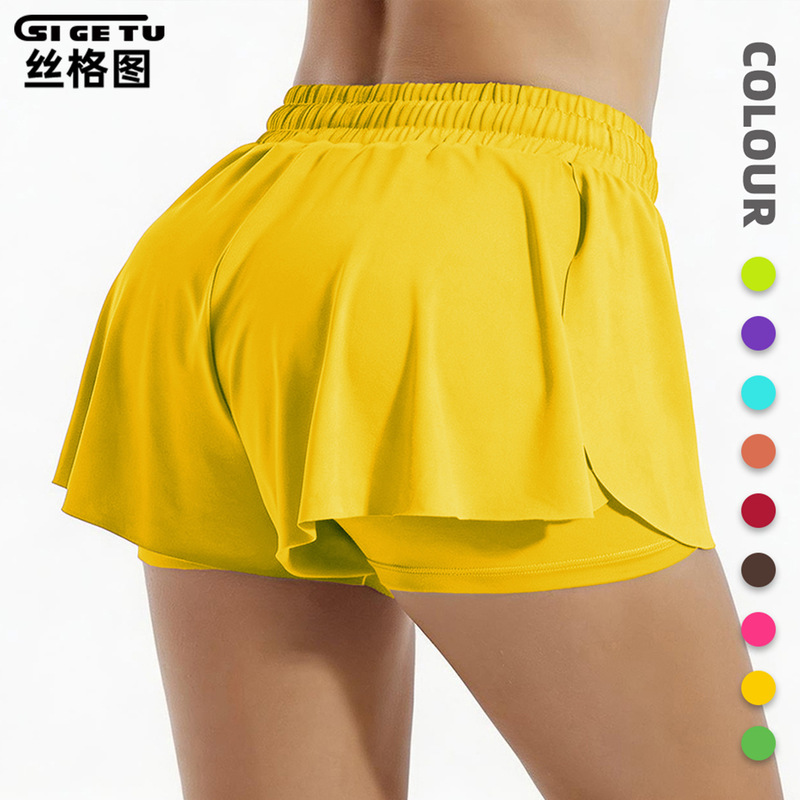 Amazon Yoga Shorts Women's Summer High Waist Drawstring Anti-Exposure Sports Pants Marathon Training Running Shorts Amazon Yoga Shorts Women's Summer High Waist Drawstring Anti-Exposure Sports Pants Marathon Training Running Shorts