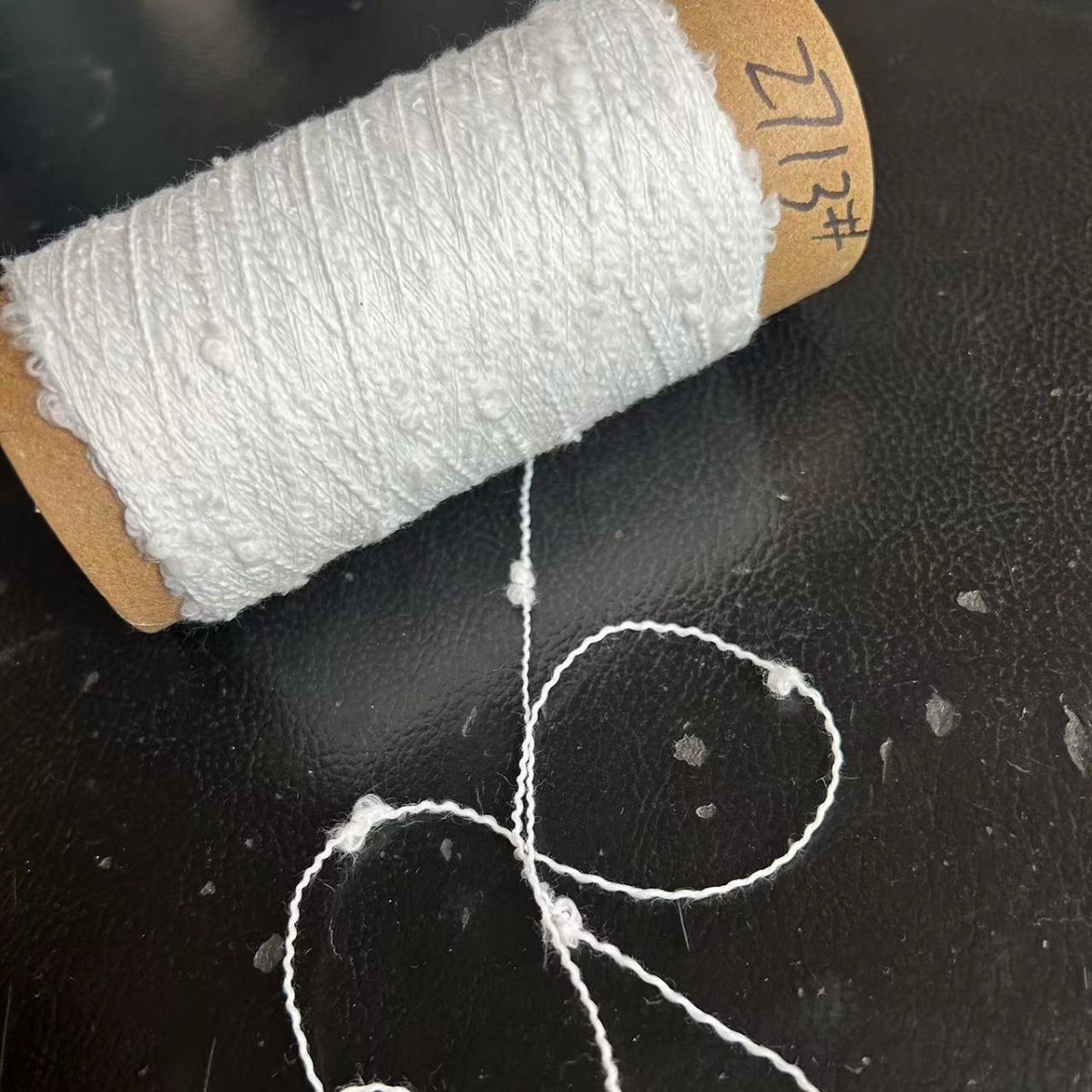 厂家直供2713#涤纶大点子纱可替代菊花纱且不会掉毛   重质量