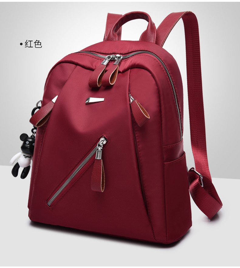 Mochila de las mujeres nuevo estilo coreano moda calle Oxford bolsa tela estudiante Escuela Secundaria mochila