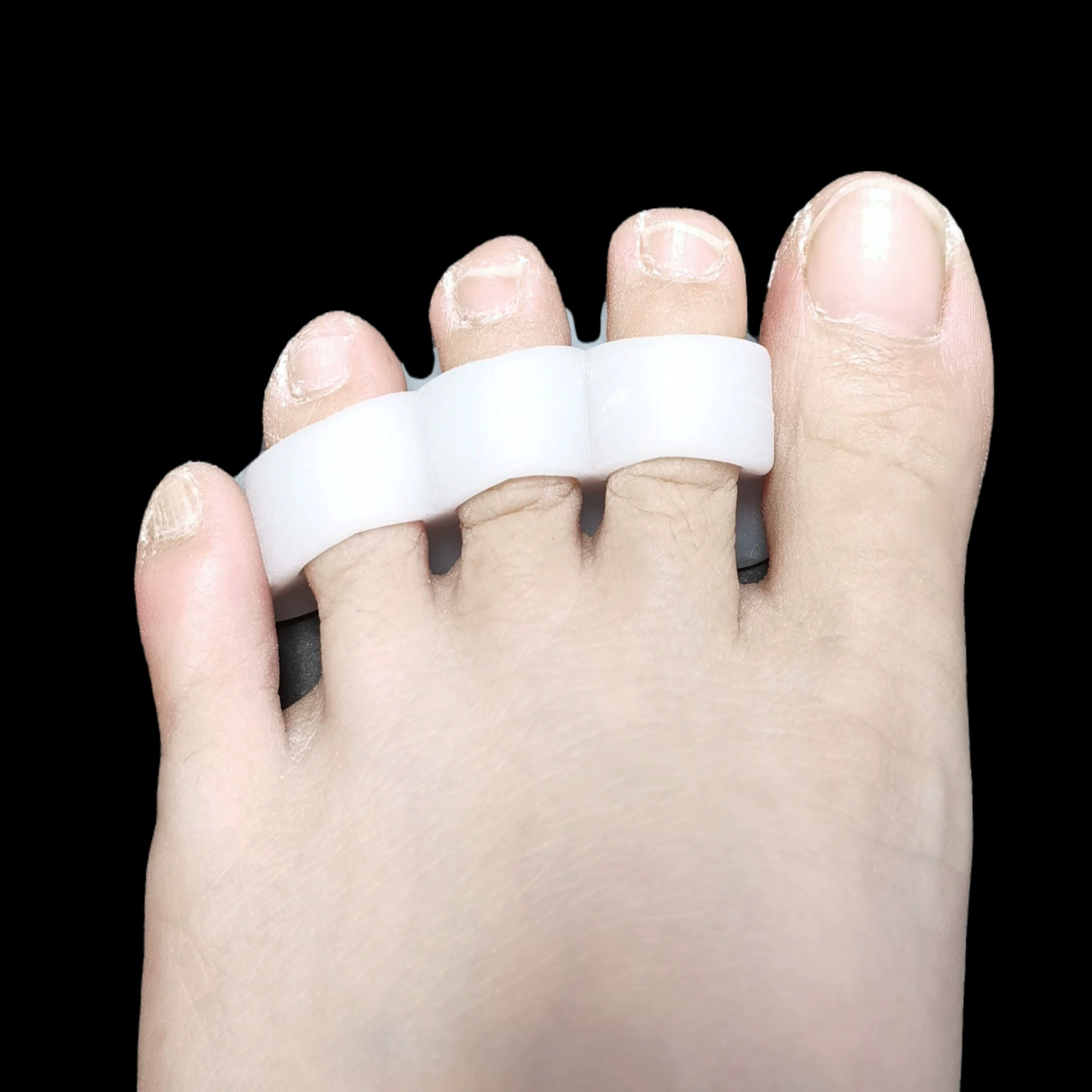 Силиконовый сплиттер с тремя отверстиями для пальцев ног вальгусная коррекция изоляции пальцев рукав для кормления оптом