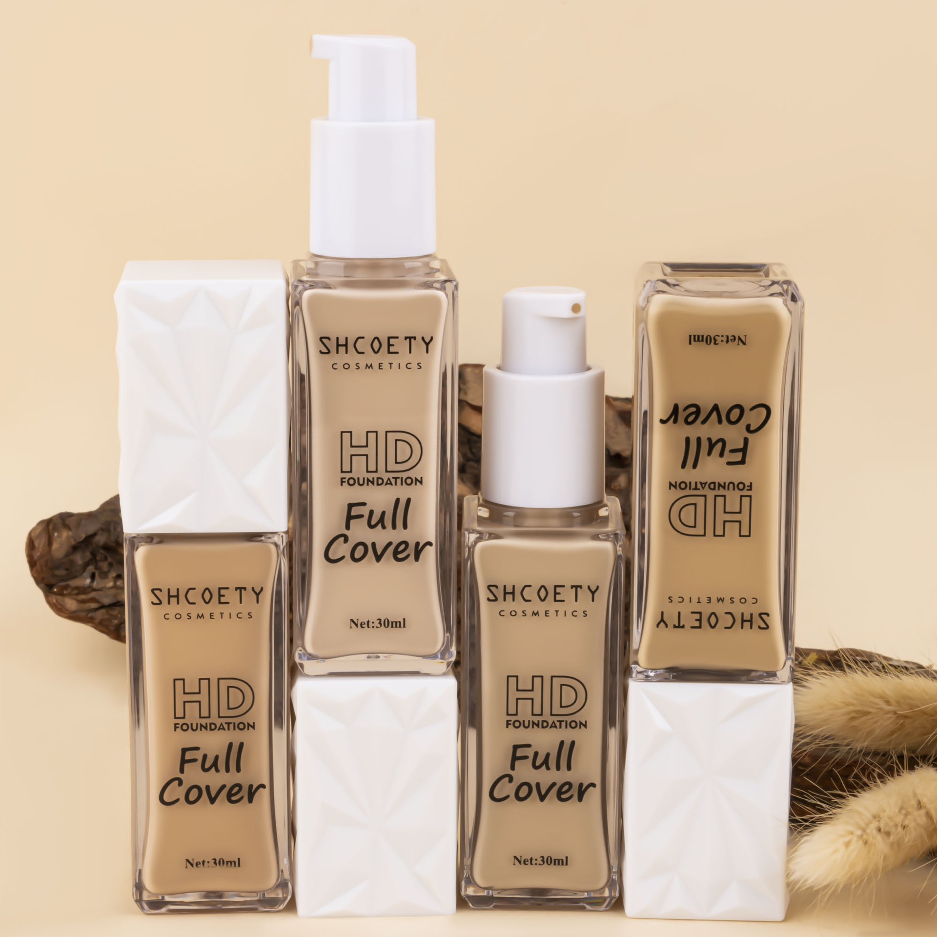 SHCOETY Moisturizing Concealer Oil-Control Foundation is easy to apply and does not fade, providing a long-lasting, clear and transparent nude makeup look. BB Cream is available for cross-border use undefined