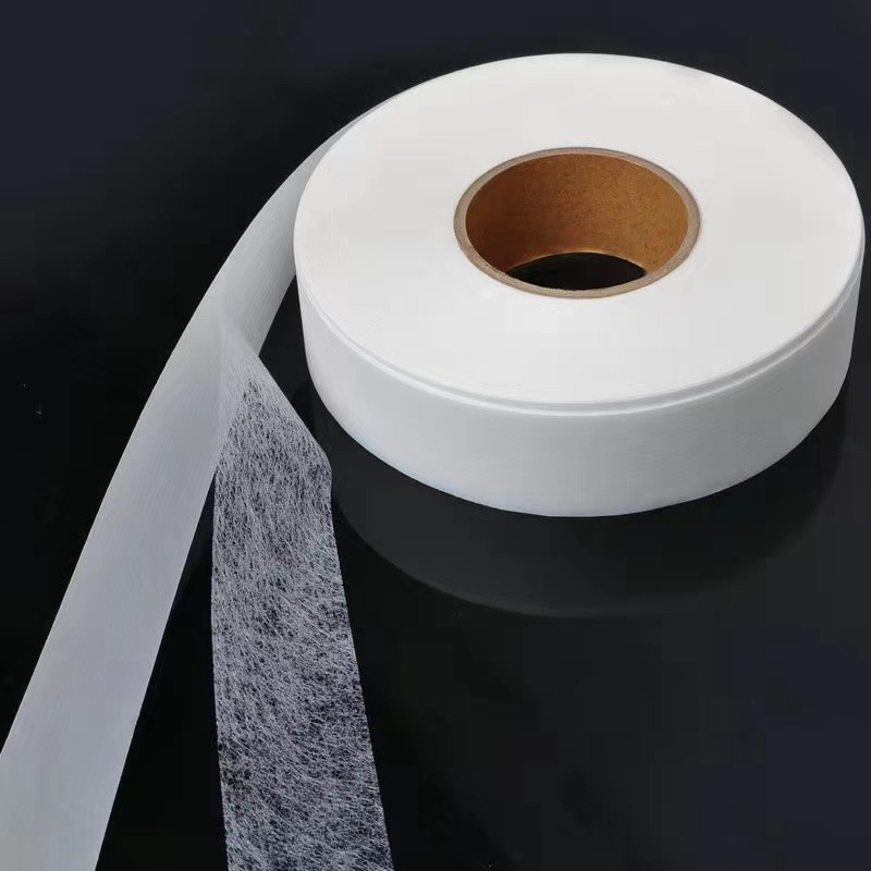 PA23克带离型纸热熔网膜面料皮革定型二次热压双面烫胶