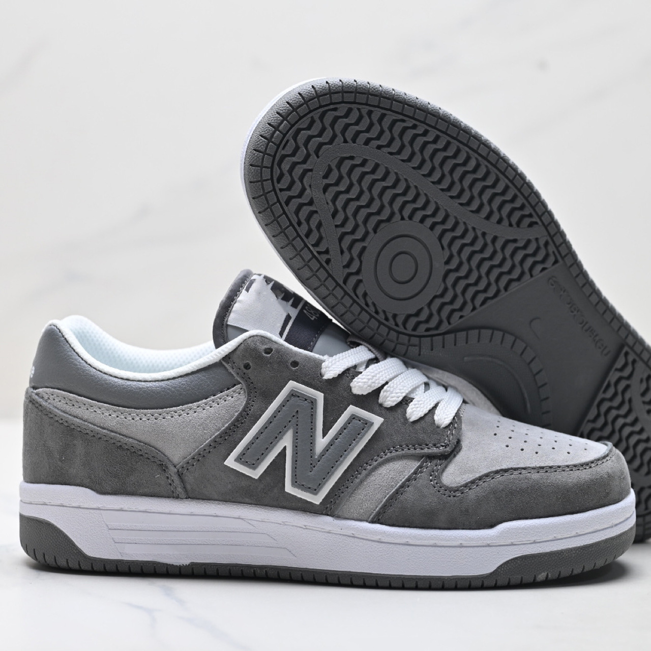 Putian high-quality NB480 retro skateboard shoes, fashionable and versatile casual shoes for men and women, lightweight and comfortable sports trendy shoes