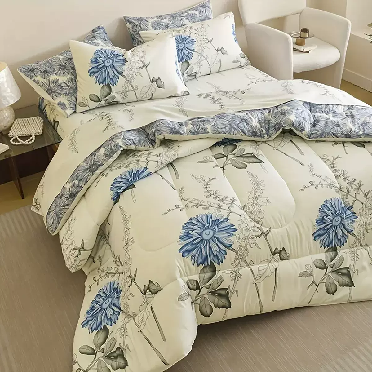 清仓亚马逊胖被出口被芯四季被子外贸厂家双人床加大号被秋冬跨境