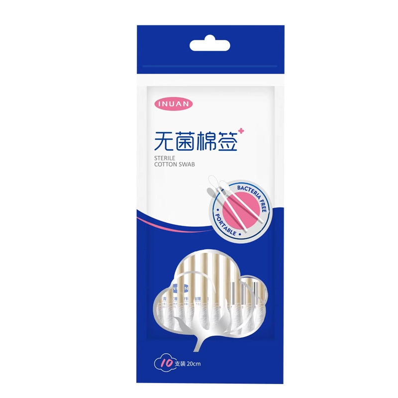 Hisopos de Algodón Médicos Haishi Hainuo, Hisopos de Algodón de Doble Extremo Autosellantes para Limpieza Personal, Hisopos de Algodón para Maquillaje de Uso Externo