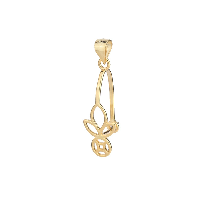 Pendant, emerald lock, wallet, universal protective amulet, silver 925 sample, simple and elegant design
