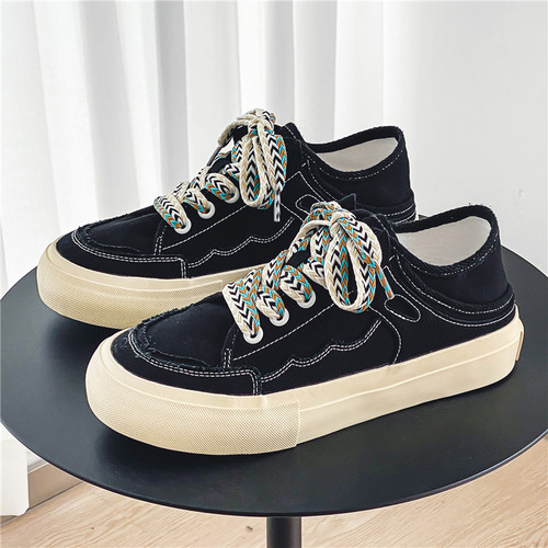 Men's Summer Breathable Canvas Shoes, One-Piece, Thin, No Heel, Half-Covered, Sports and Casual Shoes