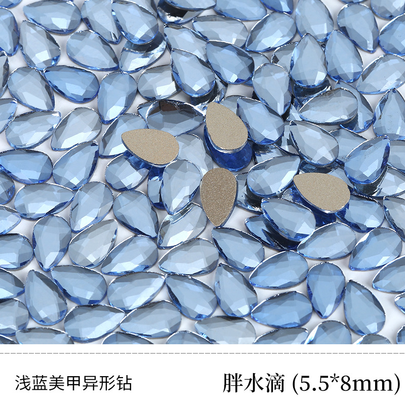 라이트 블루 5.5*8mm 지방 물방울 특수형 드릴 [단일 가격]]