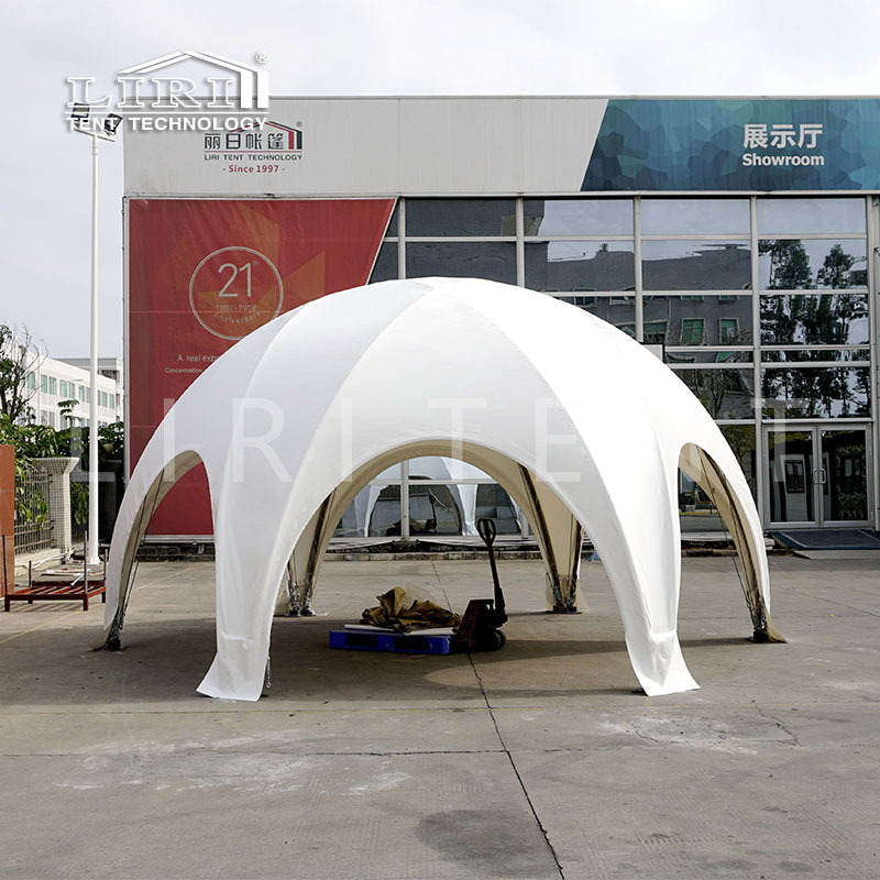六邊形圓頂帳篷 戶外活動篷房搭建 品牌展示帳篷 白色球形篷房