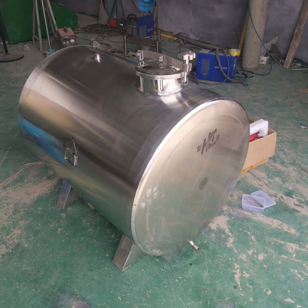 运输罐 卧式椭圆密封罐 2吨柴油加厚运输桶 304不锈钢液体运输罐