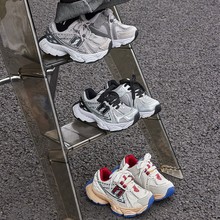 儿童运动鞋2025秋季新款女童老爹鞋男童鞋网面鞋订书机休闲n字鞋