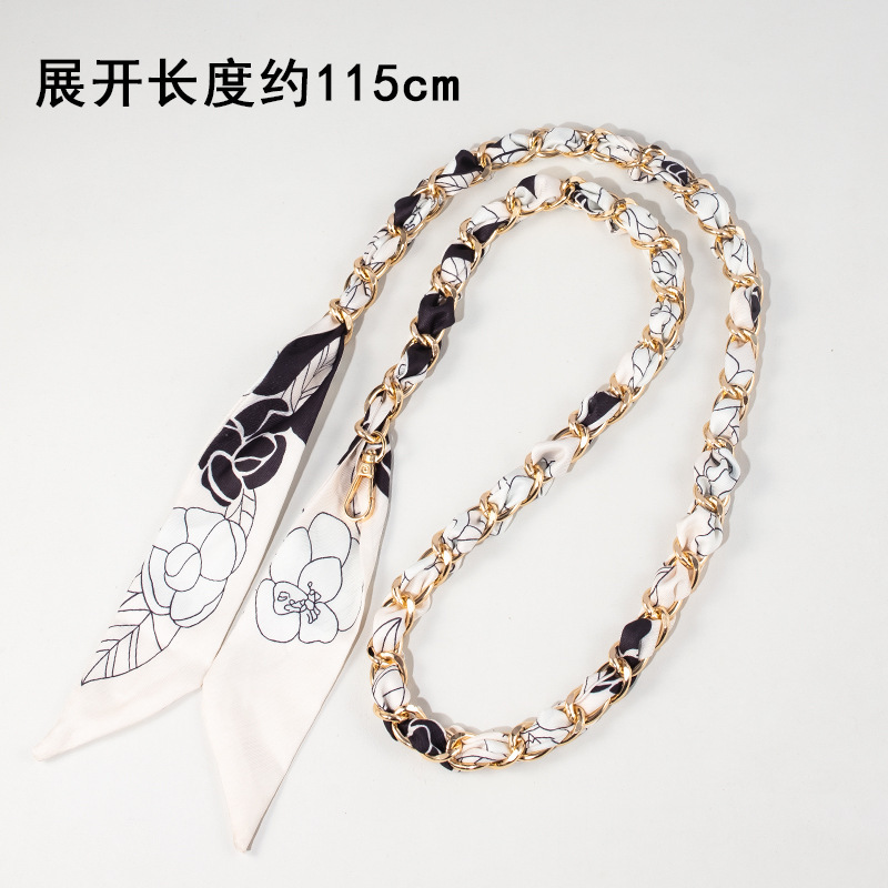 新款伊芙琳手提链热销丝巾编织包肩带装饰链替换链条包带包包带子|undefined