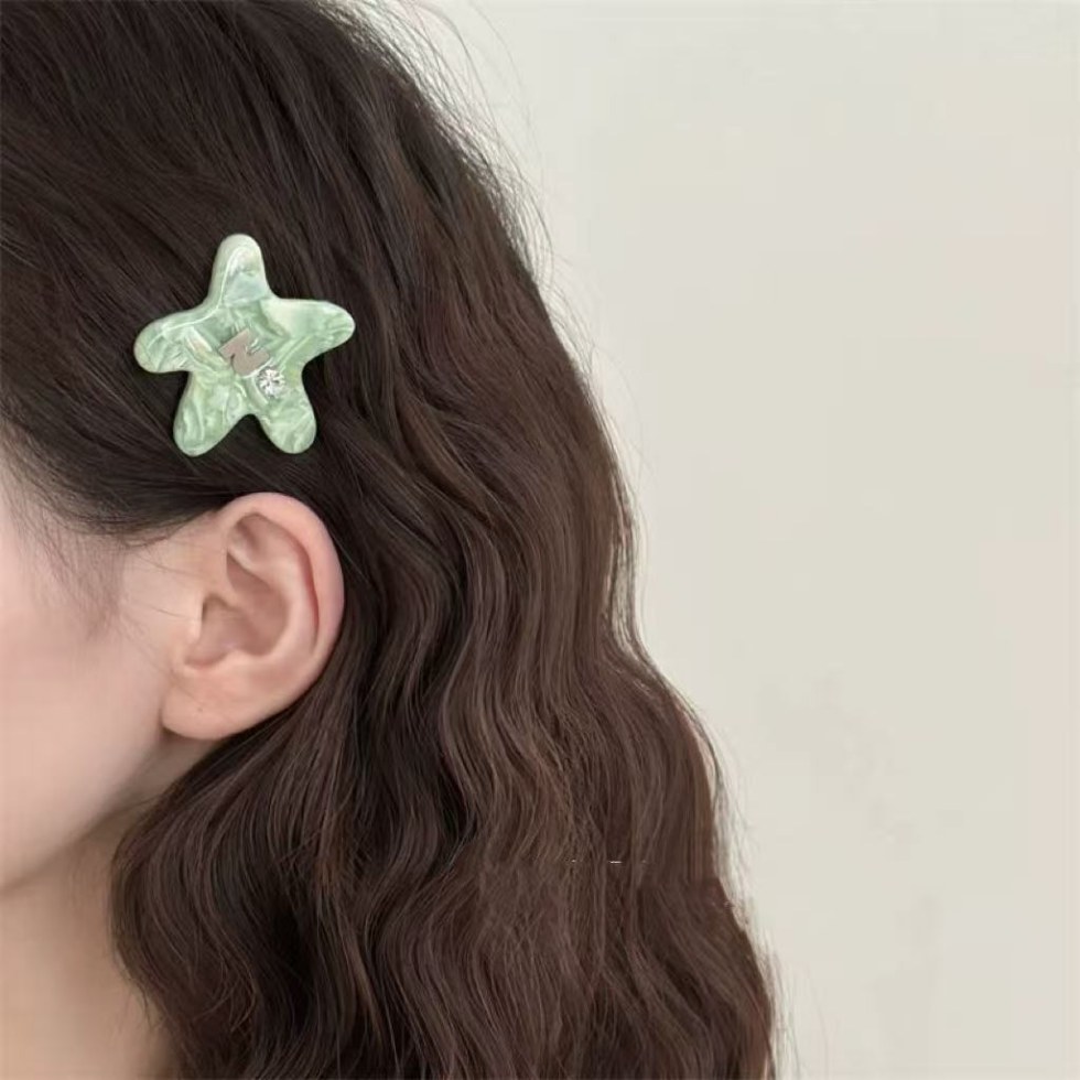 Bunte Seestern Haarspange Als Süßes Haaraccessoire Für Damen_voghion.com