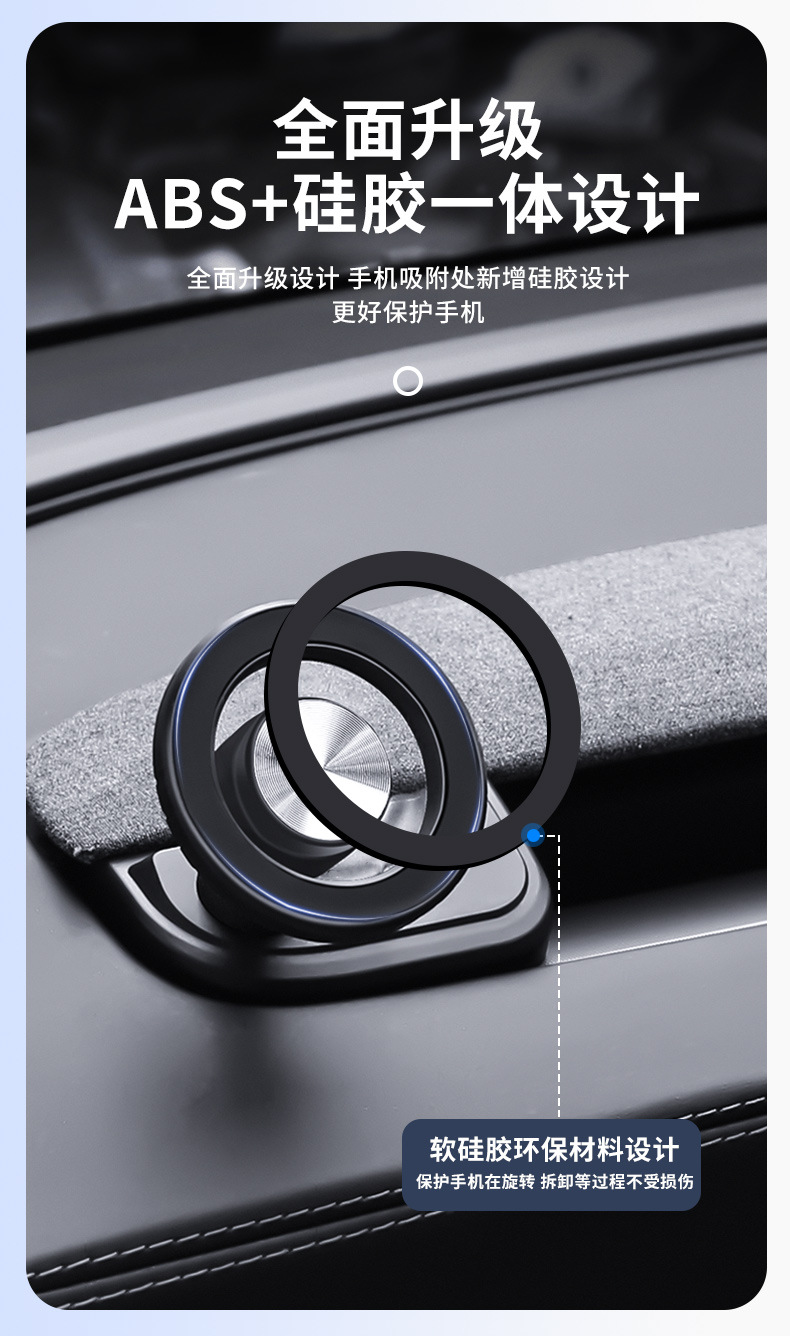 Foreign Trade Applicable New Version Model3/Y Tesla Mobile Phone Holder Dashboard Magnetic Mobile Phone Holder Wholesale