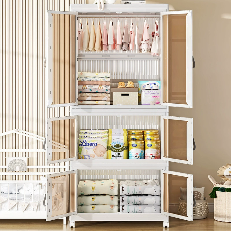 Children's storage system for bedroom, storage box, plastic folding toy