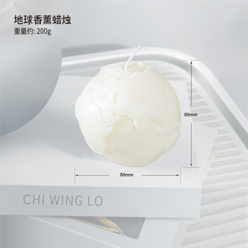 40 velas de aromaterapia de arte de estilo nórdico, modelos calientes, líneas hechas a mano, velas creativas geométricas blancas