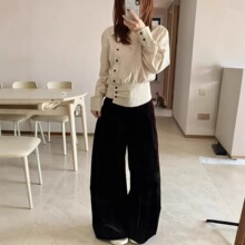 法式复古条纹衬衫女翻领不规则小众设计感斜门襟修身显瘦内搭上衣