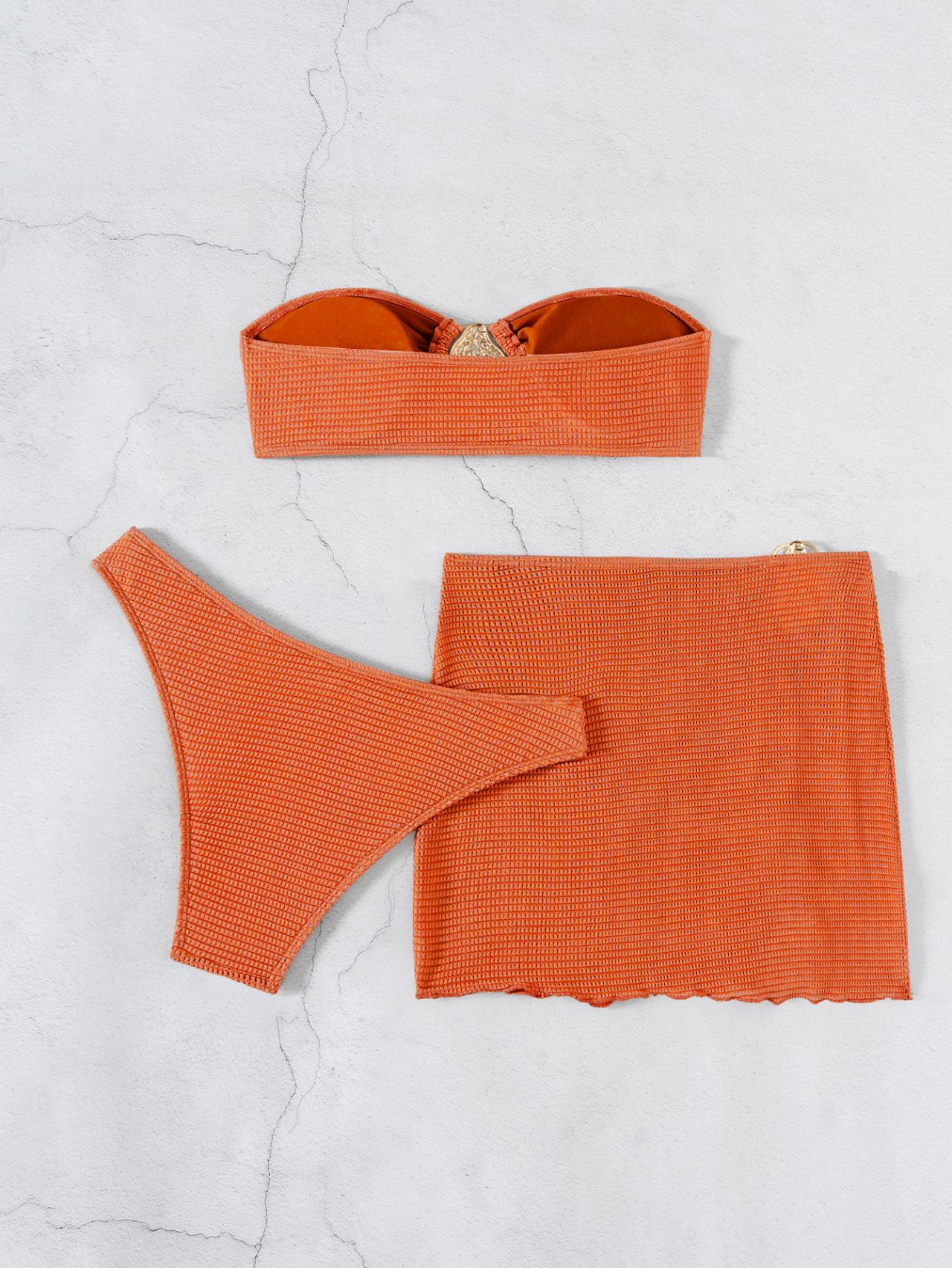 Women's Elegant Sexy Streetwear Solid Color 3 Pieces Set Bikinis Swimwear display picture 14