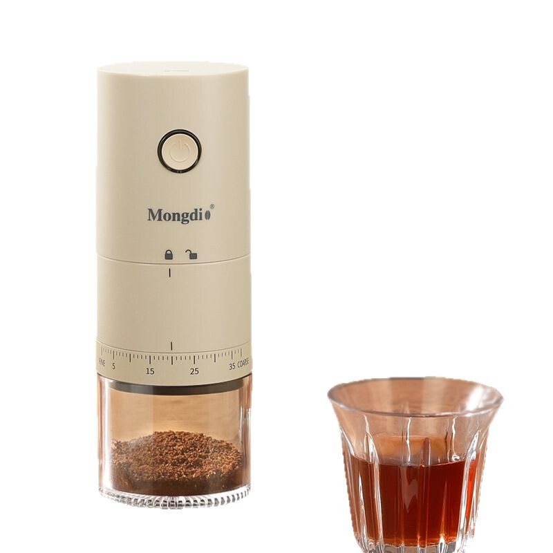 豆グラインダー電動コーヒー豆グラインダーハンドグラインダーコーヒーマシン小型家庭用コーヒーグラインダーマシンボタンモデル|undefined
